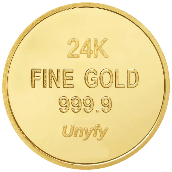 24K fine gold coin, 999.9 purity